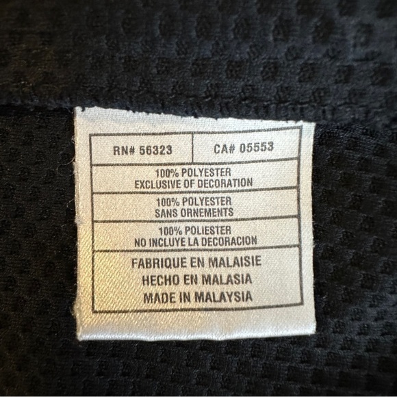 Nike Fit Dry Half Zip Mock Neck Sweatshirt Black Athletic Pullover Size Large - Picture 7 of 12